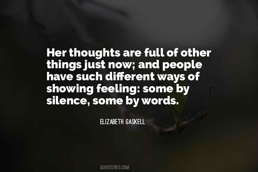 Silence Thoughts Quotes #1156965