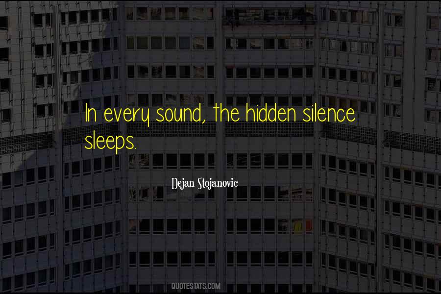 Silence Thoughts Quotes #1409624