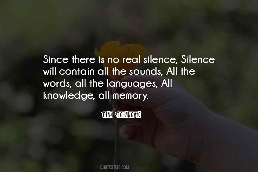 Silence Thoughts Quotes #528045