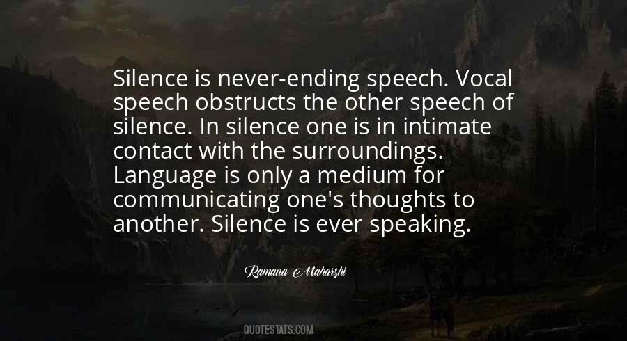 Silence Thoughts Quotes #975751