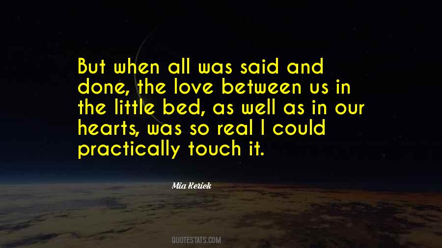 Quotes About A Lovers Touch #1368899
