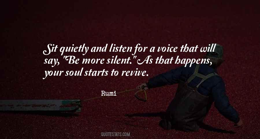 Silent Listen Quotes #911290