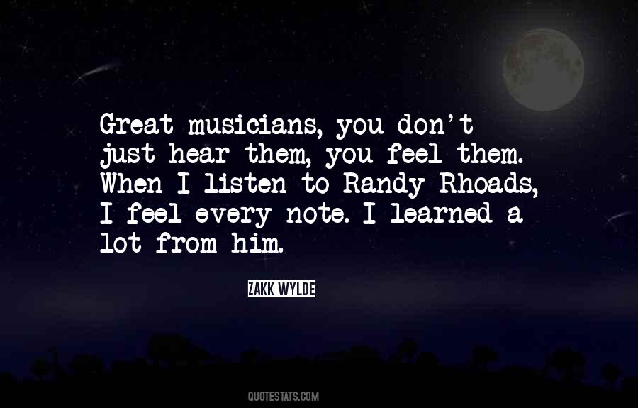 Quotes About Randy Rhoads #1624144