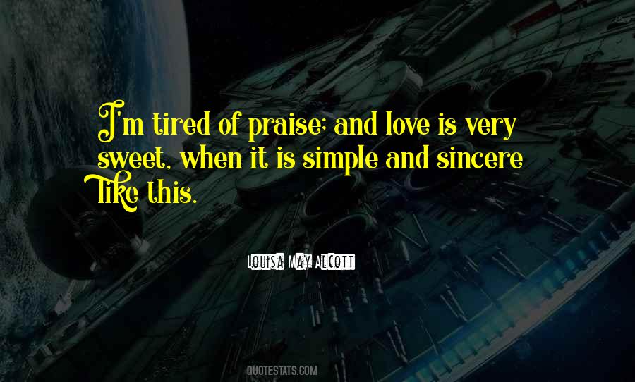 Simple And Sweet Quotes #1755352