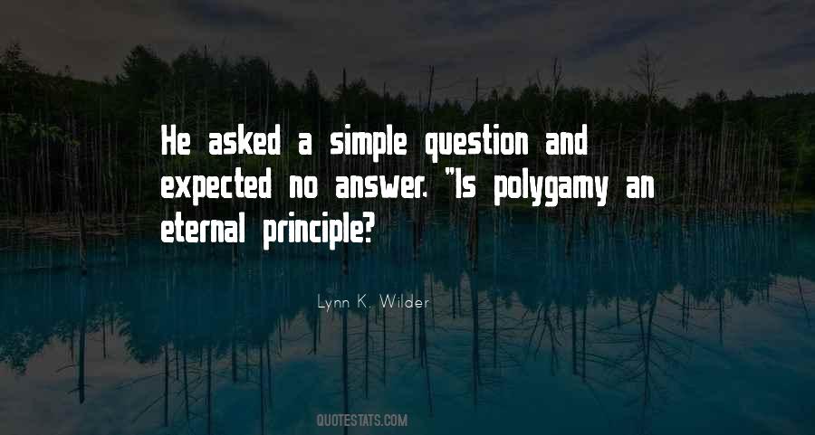 Simple Answer Quotes #621628