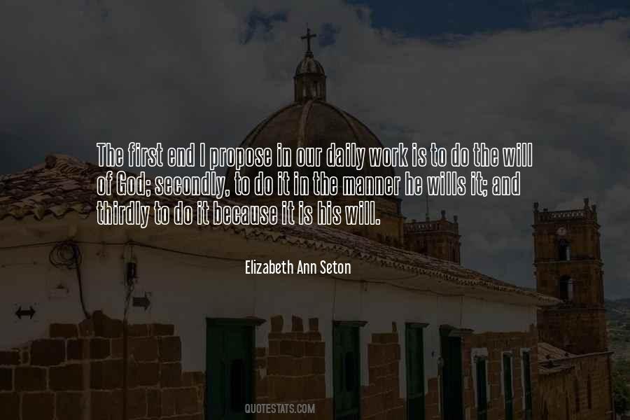 Quotes About Elizabeth Ann Seton #1763825