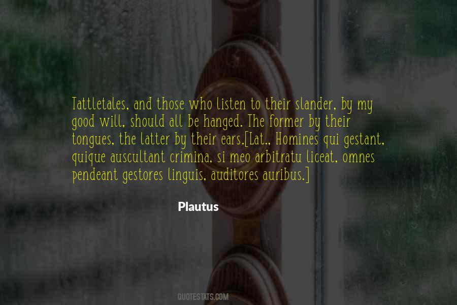 Quotes About Plautus #546892