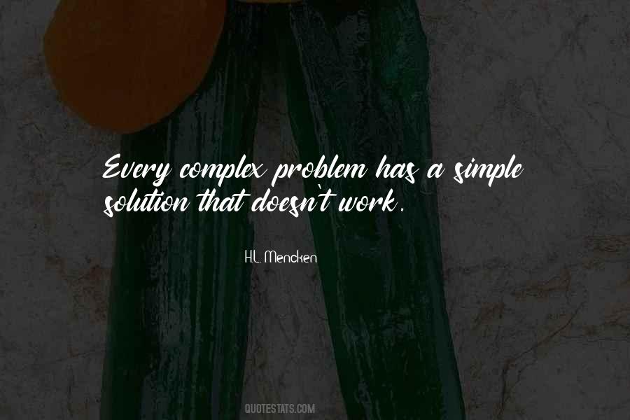 Simple Solution Quotes #438023