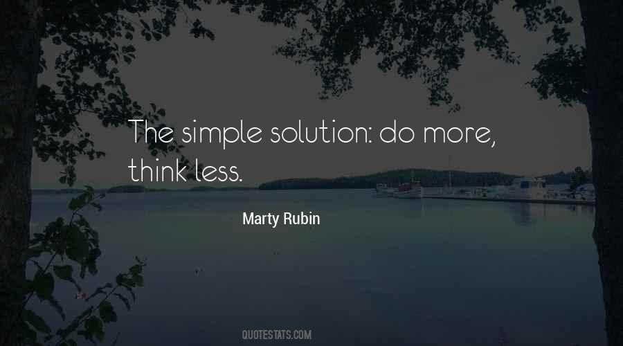 Simple Solution Quotes #545991
