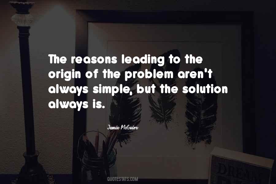 Simple Solution Quotes #796209