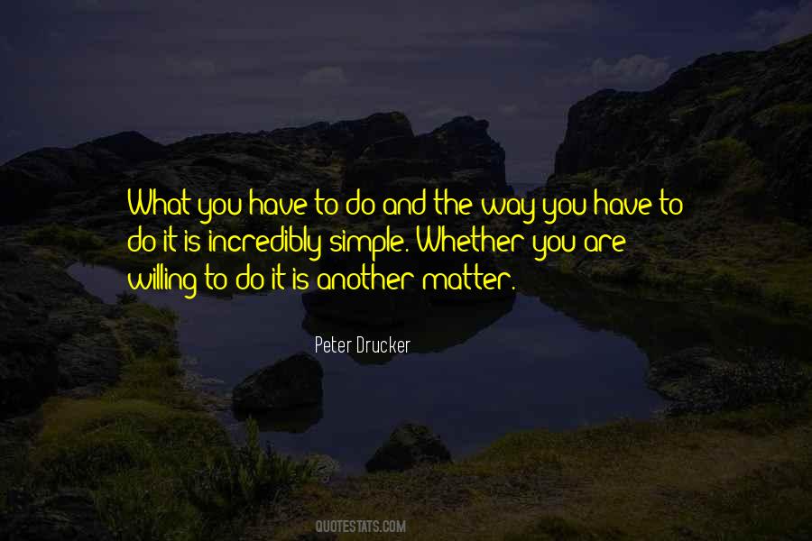 Simple Things That Matter Quotes #130673