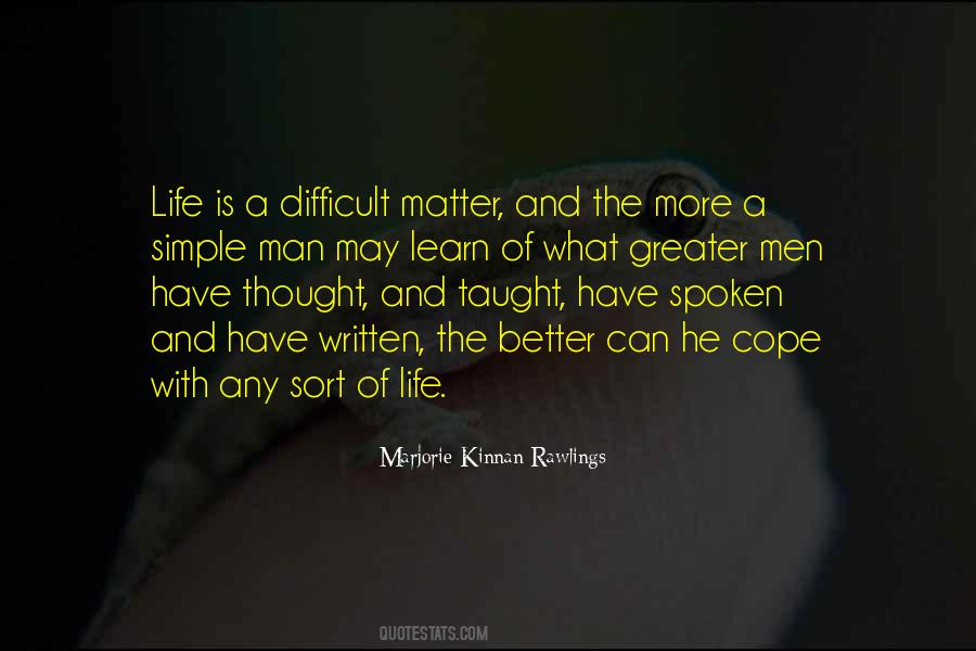 Simple Things That Matter Quotes #359883