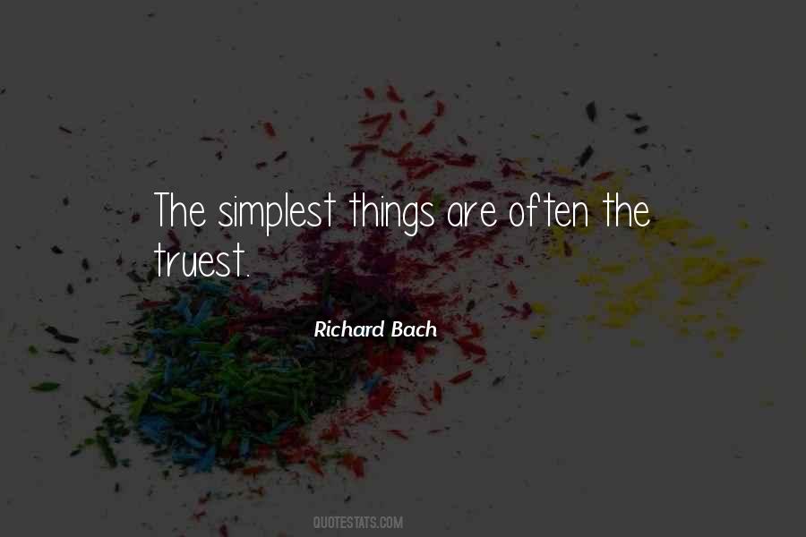 Simplest Things Quotes #1109644
