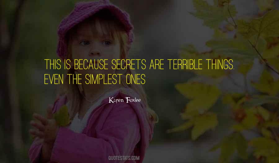 Simplest Things Quotes #1279603