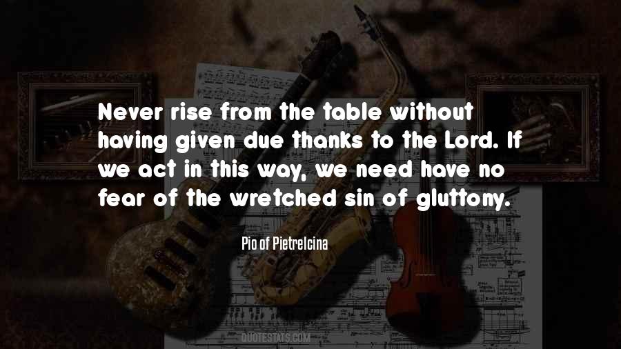 Sin Of Gluttony Quotes #1085147