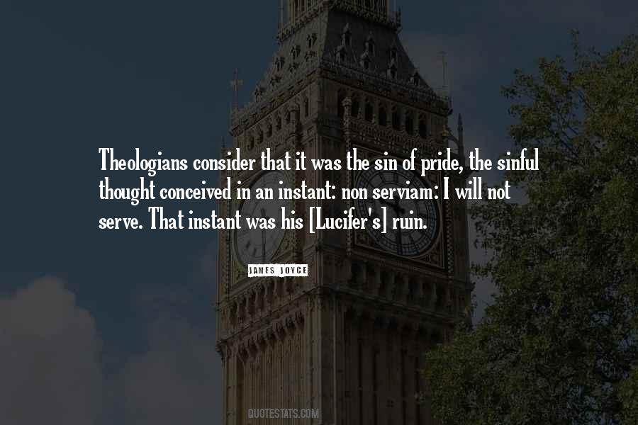 Sin Of Pride Quotes #1279918