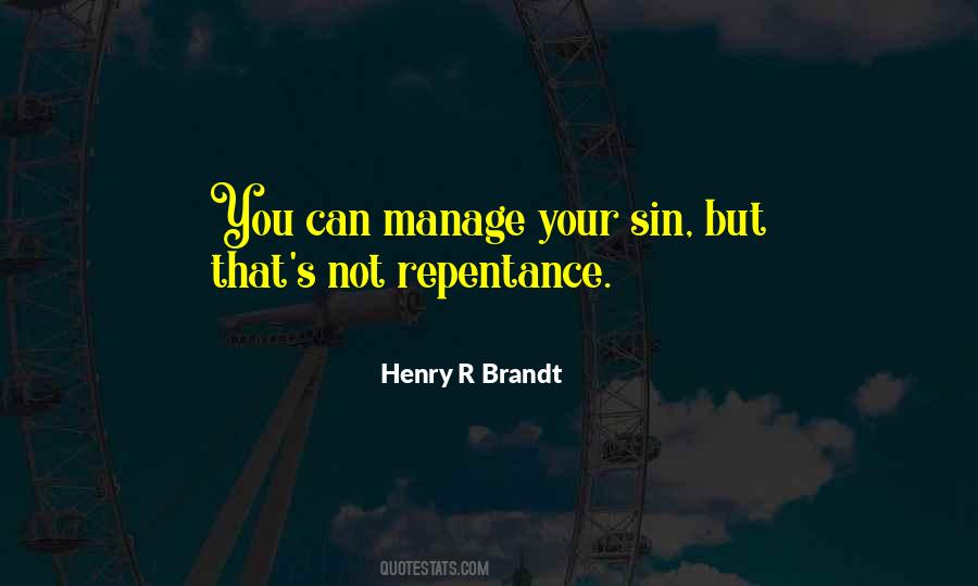 Sin Repentance Quotes #362200