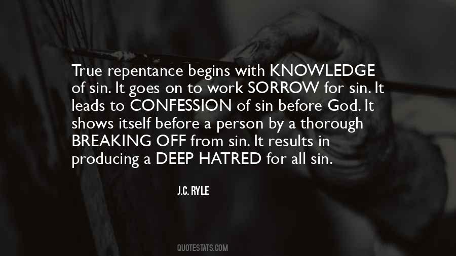 Sin Repentance Quotes #943209