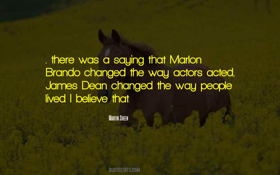 Quotes About James Dean #1114550