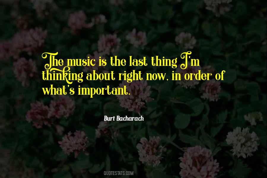 Quotes About Burt Bacharach #1545181