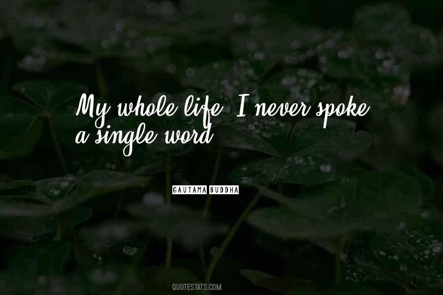 Single Word Quotes #1065510