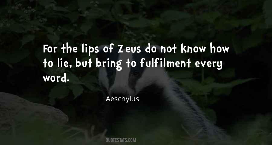 Quotes About Zeus #778651