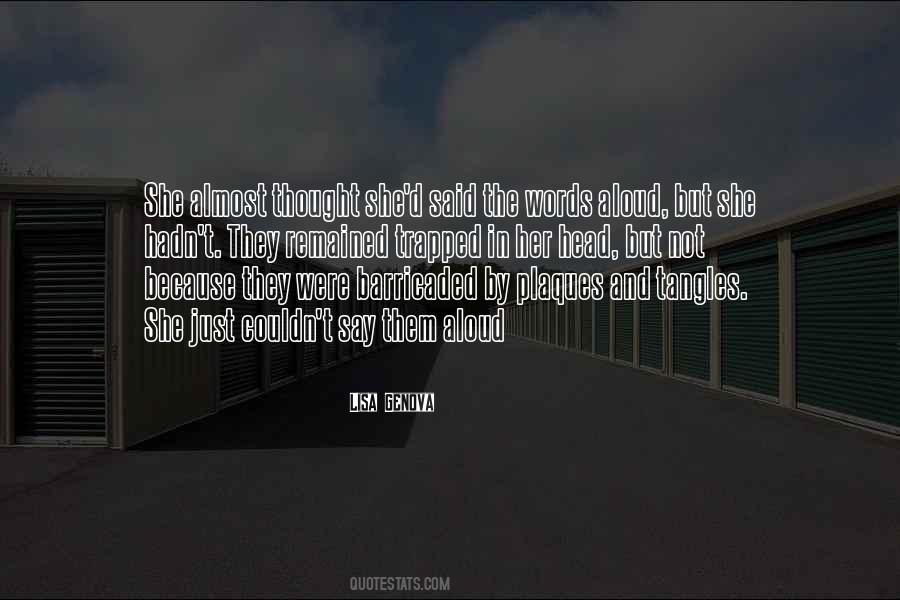 Quotes About Aloud #1067572