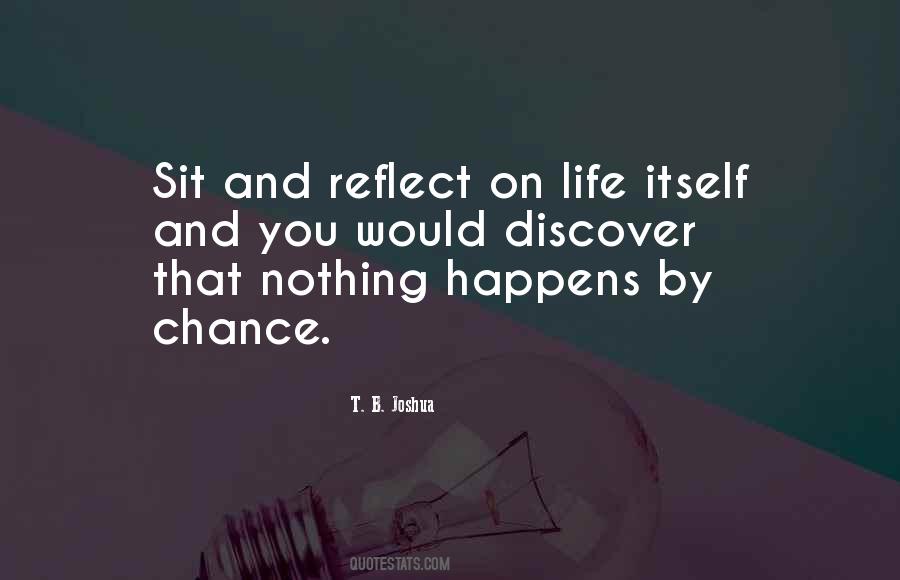Sit And Reflect Quotes #1786480