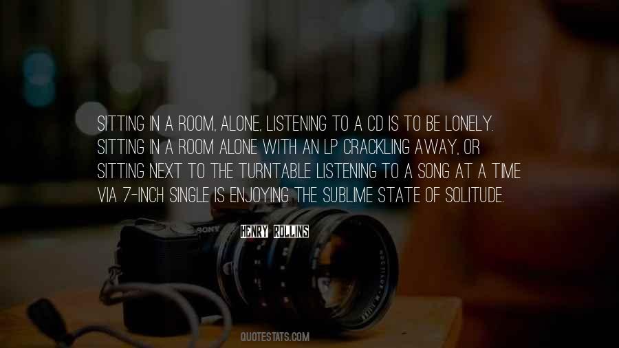 Sitting All Alone Quotes #234518