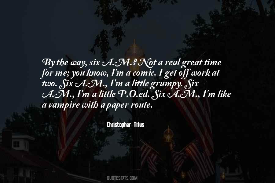 Six O'clock Quotes #1111964