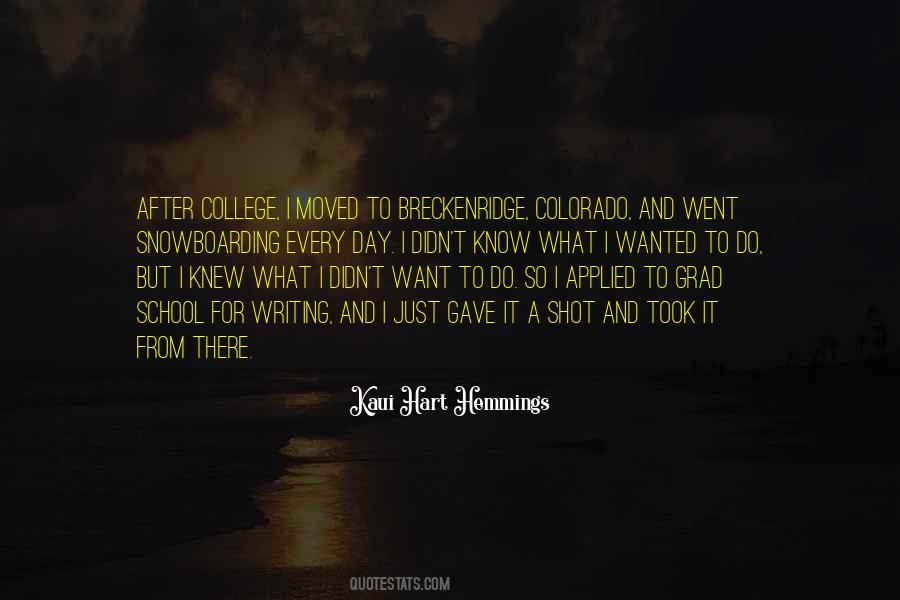 Quotes About After College #1265364