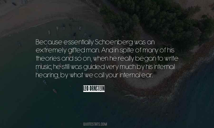 Quotes About Schoenberg #1333111