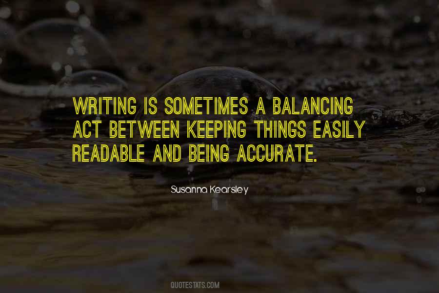 Quotes About Balancing #1299820