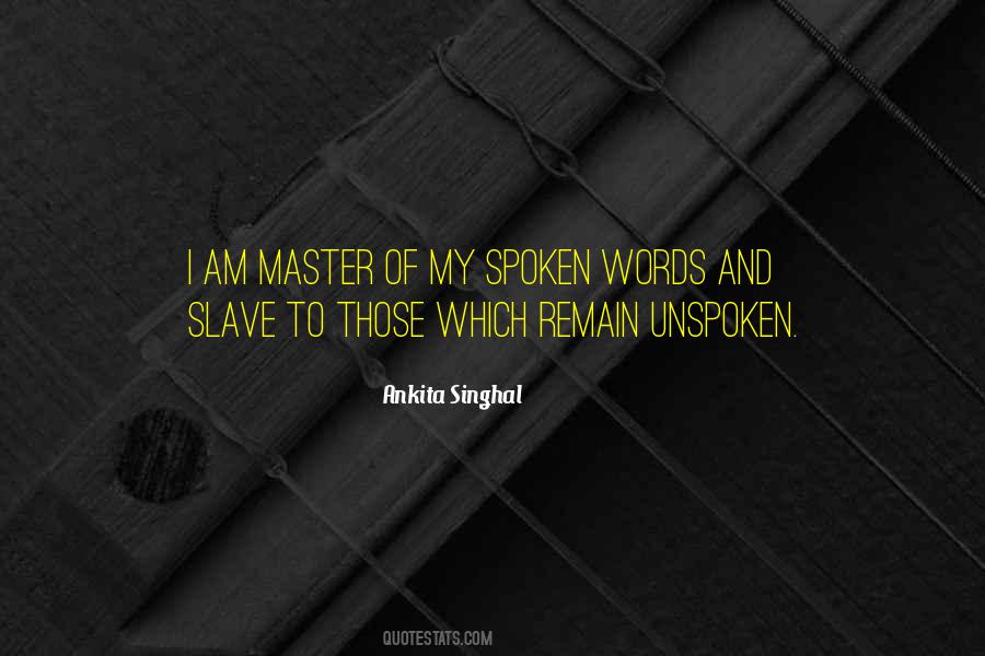Slave Master Quotes #370786