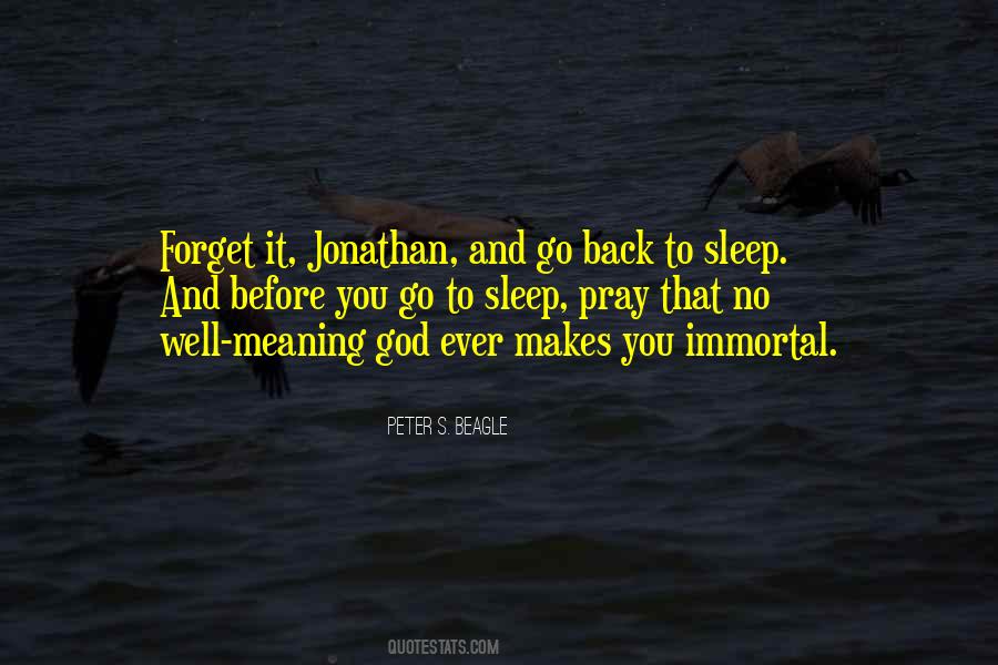 Sleep And Forget Quotes #1557056