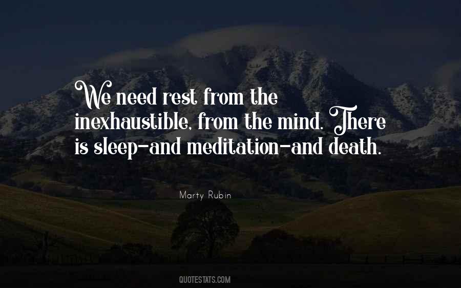 Sleep And Rest Quotes #965510