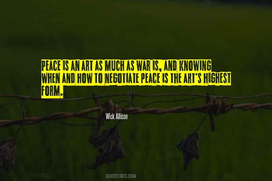 Quotes About Art And Peace #1024250