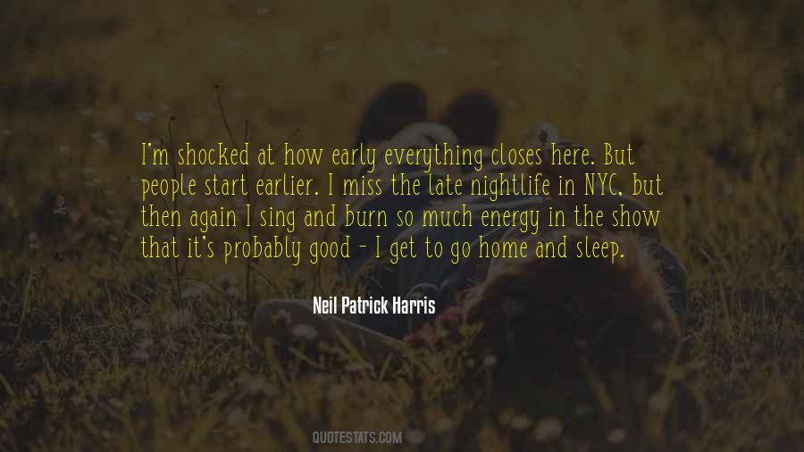Sleep Early Quotes #1613036