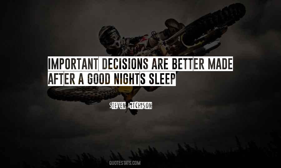 Sleep Good Quotes #254684