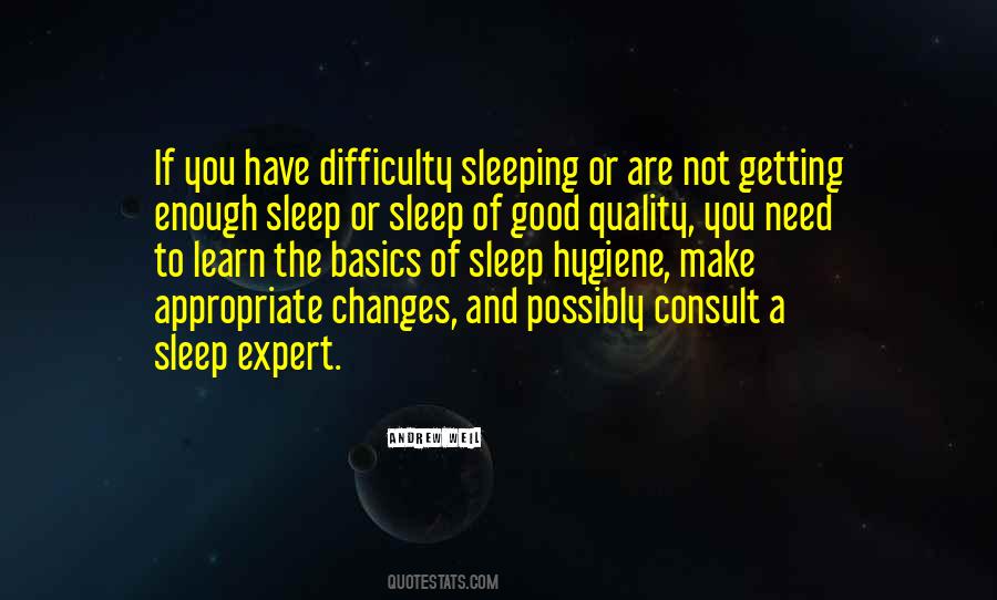 Sleep Hygiene Quotes #1193693