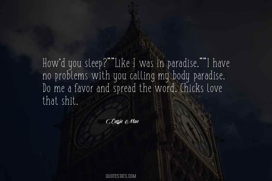 Sleep Love Quotes #266951