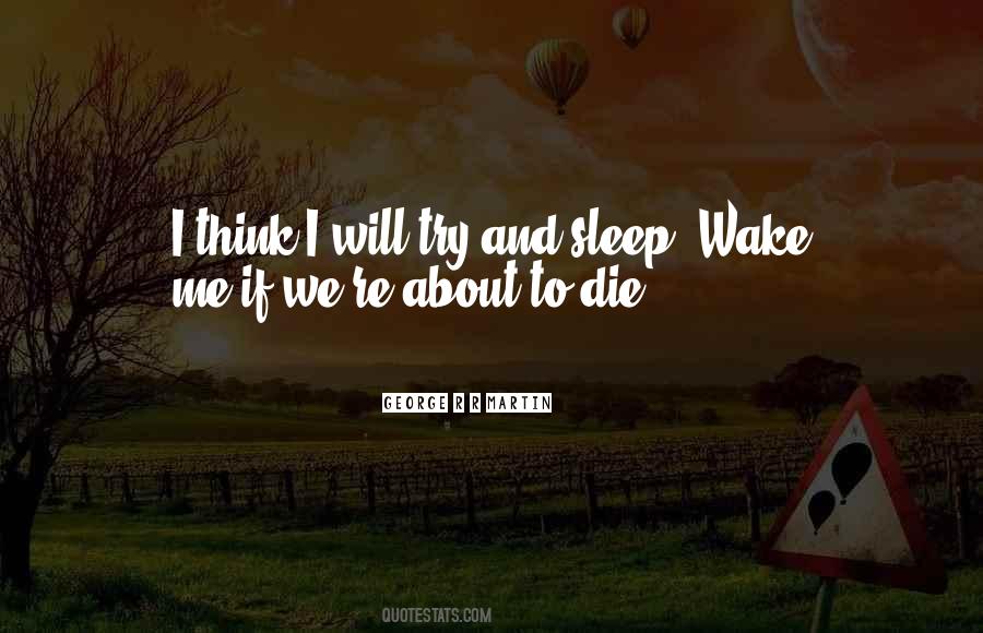 Sleep When I Die Quotes #264188