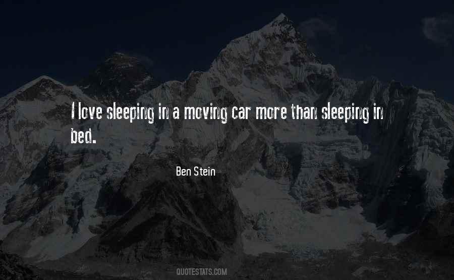 Sleeping In Car Quotes #1739087