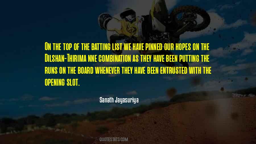 Quotes About Sanath Jayasuriya #1856468