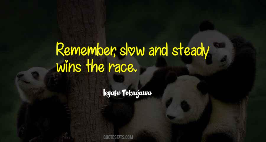 Slow And Steady Wins Quotes #1179641