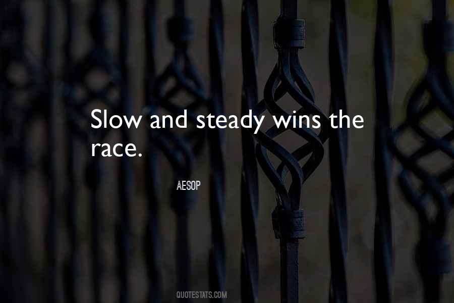 Slow And Steady Wins Quotes #718