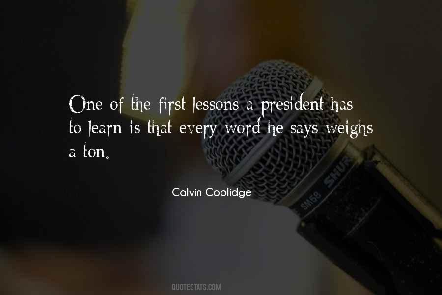 Quotes About Calvin Coolidge #468698