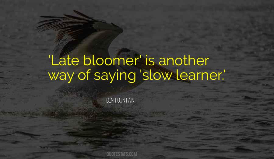 Slow Learner Quotes #1715032