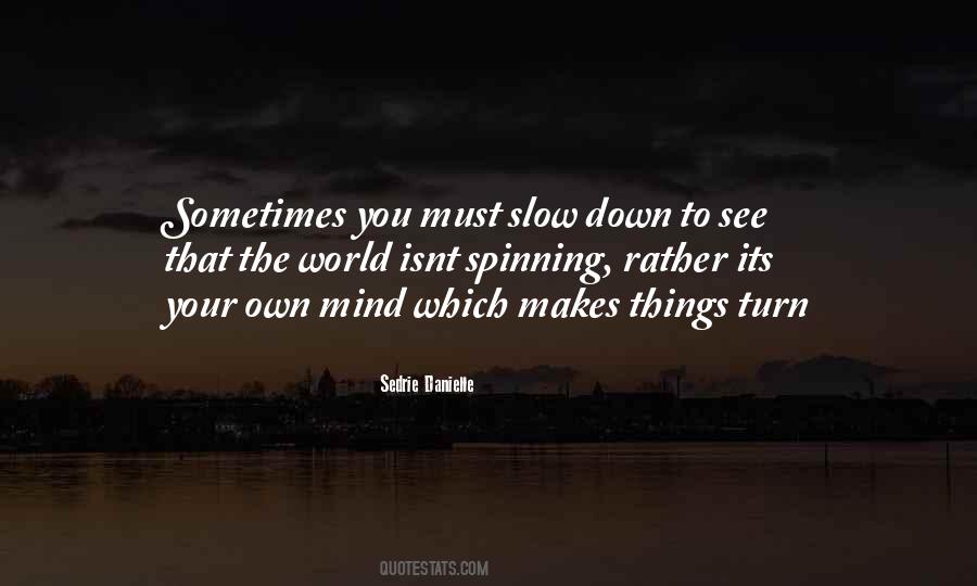 Slow Things Down Quotes #1794052