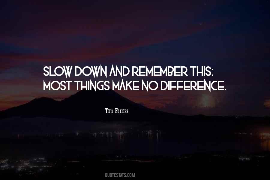 Slow Things Down Quotes #332134